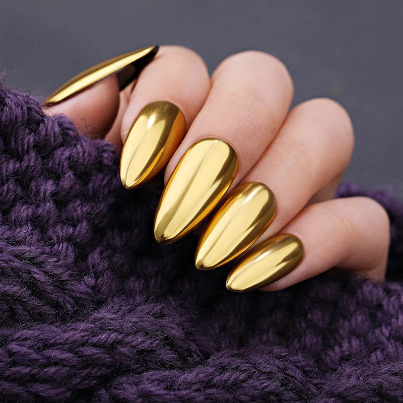 BORN Красивое Зеркало Блестящий Порошок для дизайна ногтей Сияющий розовый