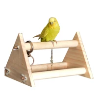 wooden parrot stand set training supplies creative portable parrot perch stand bird stand for desktop pet bird supplies