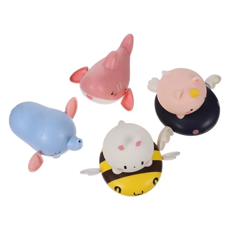 

4 Pcs Baby Bath Toys Swimming Bathtub Toys Wind Up Floating Toy for Toddlers