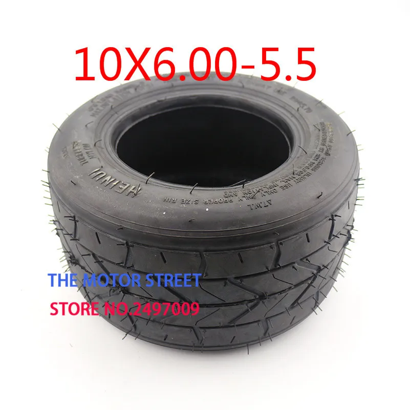10-дюймовая Расширенная шина 10x6.00-5.5 бескамерная для мотоцикла wheel 10x6.00-5 5 вакуумной