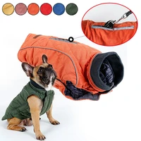 retro design dog outfit clothes winter coat for small medium large dogs pet warm jacket vest reflective windproof dog clothing