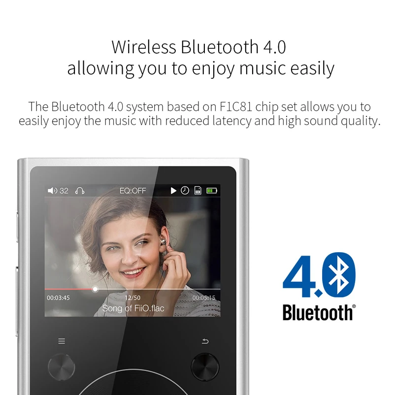 FIIO X1II X1 II 2nd gen 192 кГц/32 бит Hi Res двойной режим Bluetooth 4 0 портативный музыкальный плеер
