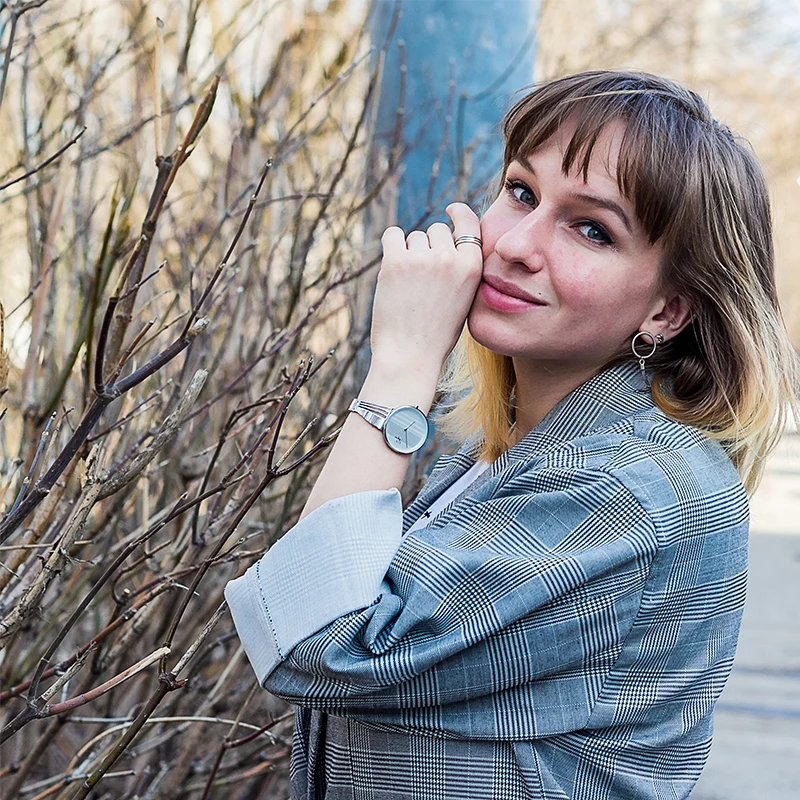 Новинка Shengke модные японские кварцевые женские часы с внутренней тенью 3D