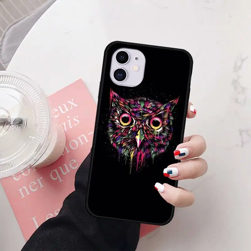 

night owl ZOO drawing Phone Case case coque fundas for iphone 11 PRO MAX X XS XR 4S 5S 6S 7 8 PLUS SE 2020 cases cover