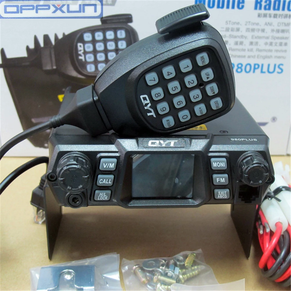

QYT KT-980Plus 980 Plus 75 Вт Супер высокая мощность Двухдиапазонная Мобильная радиостанция U/VHF 136-174 МГц 400-480 МГц для автомобиля в режиме ожидания