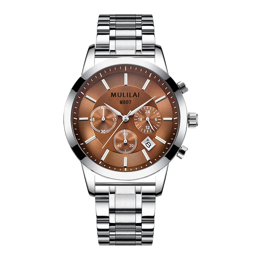 Часы наручные мужские кварцевые люксовые брендовые аналоговые спортивные с