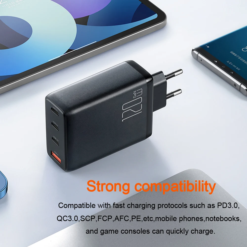 Cena Mcdodo EU UK PD USB C 120W GaN Typ C Szybkie ładowanie 4.0 Szybka ładowarka Do Macbook Pro IPad Laptop IPhone 14 13 12 Pro Max X Huawei