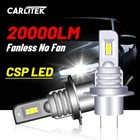 9006 светодиодный 2PCS CSP светодиодный H1 H11 H7 Mini Ice Bulb Автомобильная фара H4 Светодиодный лампа HB3 9005 HB4 6000K противотуманная фара без вентилятора, простая установка для объектива