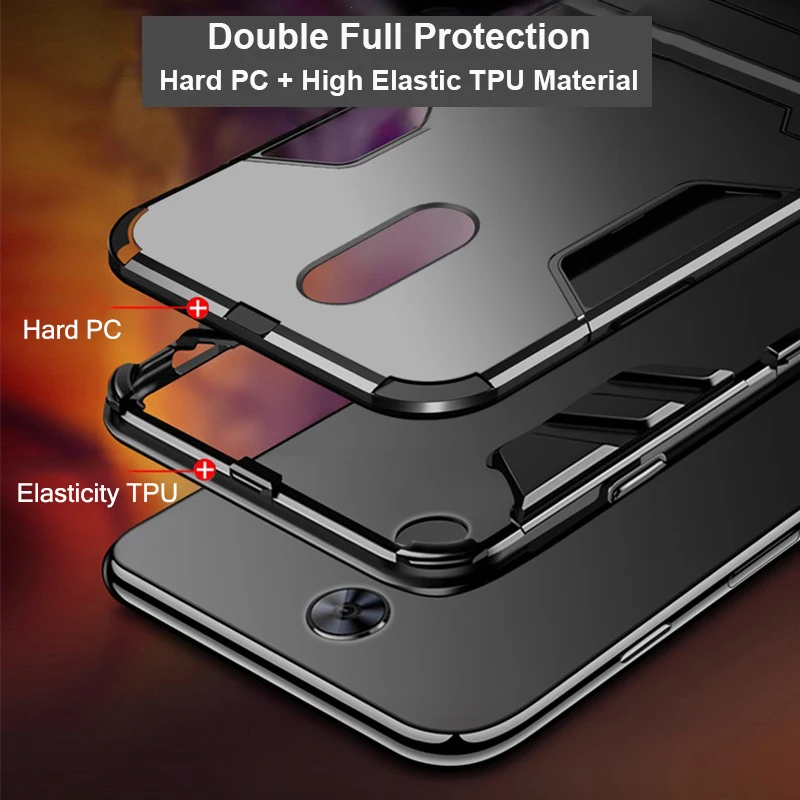 for xiaomi pocophone f1 case silicone cover anti knock hard pc robot armor slim phone back cases for xiaomi f1 poco f1 capa free global shipping