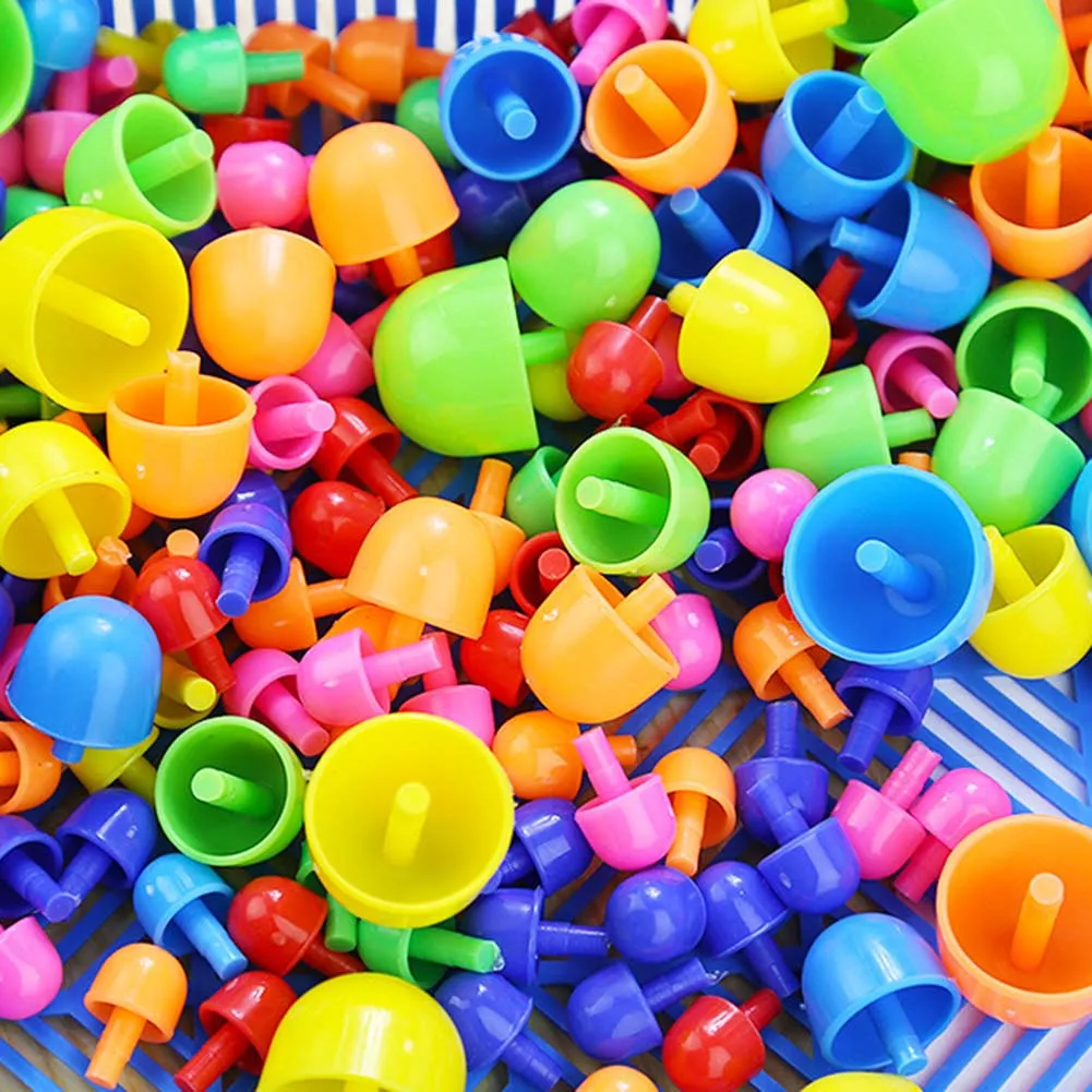 Мозаика Pegboard детская развивающая игрушка 296 шт гриб пазл для ногтей обучение по