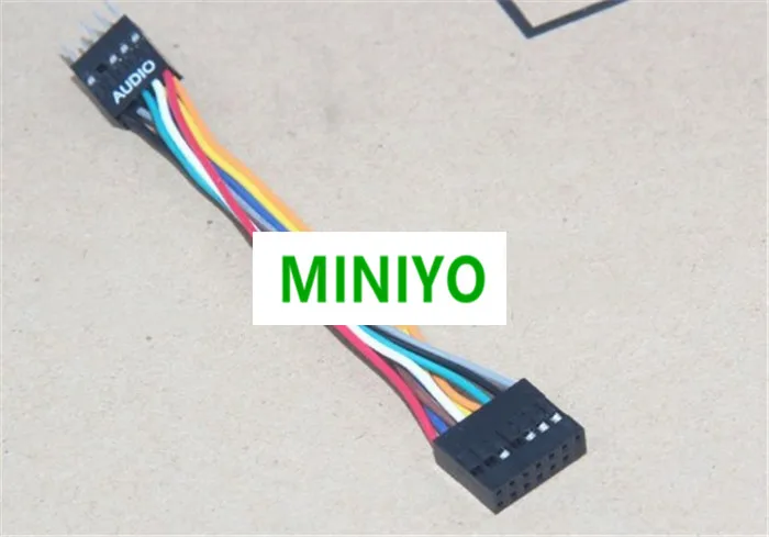 HD аудио 13Pin разъем на 9Pin 9-контактный штекер конвертер Кабель 24AWG для подключения