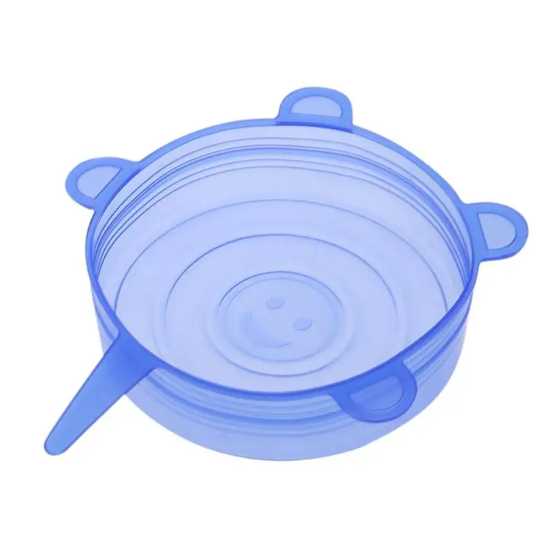 12 шт. сохраняющий свежесть крышки растягивающиеся из силикона Еда Обёрточная