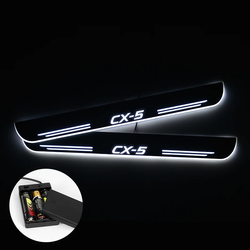 Светодиодный порог для Mazda CX 5 CX5 2015 2016 2017 2018 потоковый светильник накладка