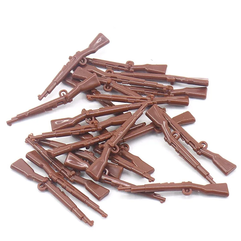 Военная серия оружия военные винтовки маусера 24 шт. в сумке пистолеты солдаты