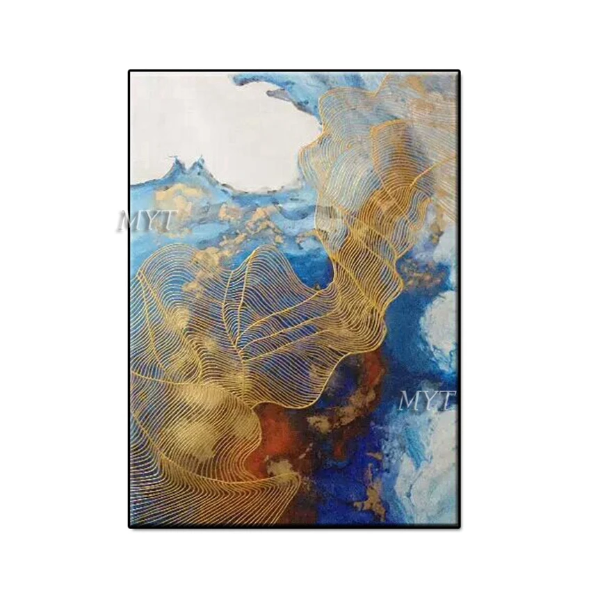 no frame painting MYT бескаркасные 2 шт. ручная работа картина маслом настенные картины холст искусство Декор картина маслом на холсте для домашнего декора без рамы - Цвет: no frame painting