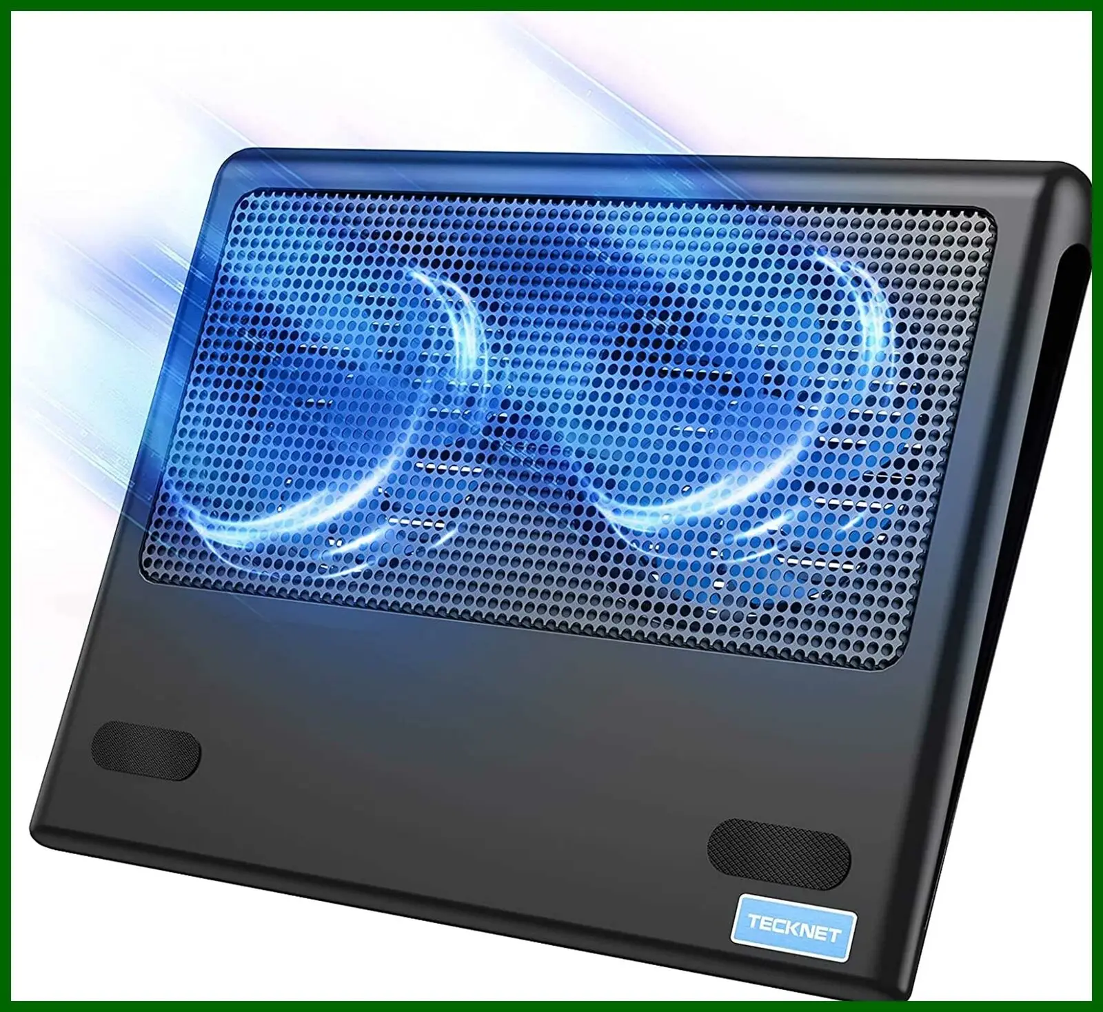 

TECKNET Laptop Cooling Pad Portable Ultra Slim Quiet Notebook Cooler Stand W 2 U