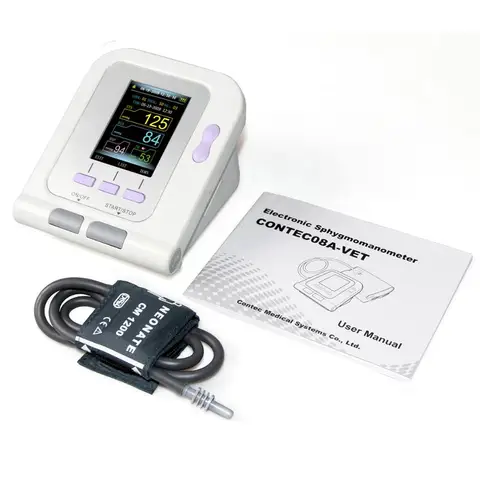 Цифровой монитор артериального давления CONTEC 08A-VET, ветеринарный/Животный датчик NIBP + SPO2