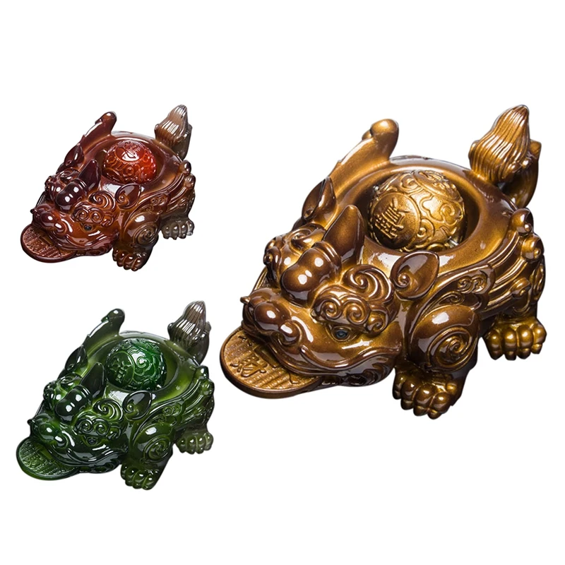 

Горячее предложение, украшение для домашних животных, жабы, банка для распыления воды, чайный набор, Обесцвечивающий Фен-шуй, благоприятное ...