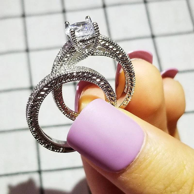 Набор женских колец из серебра 2021 пробы Подарок на юбилей подарок черную пятницу