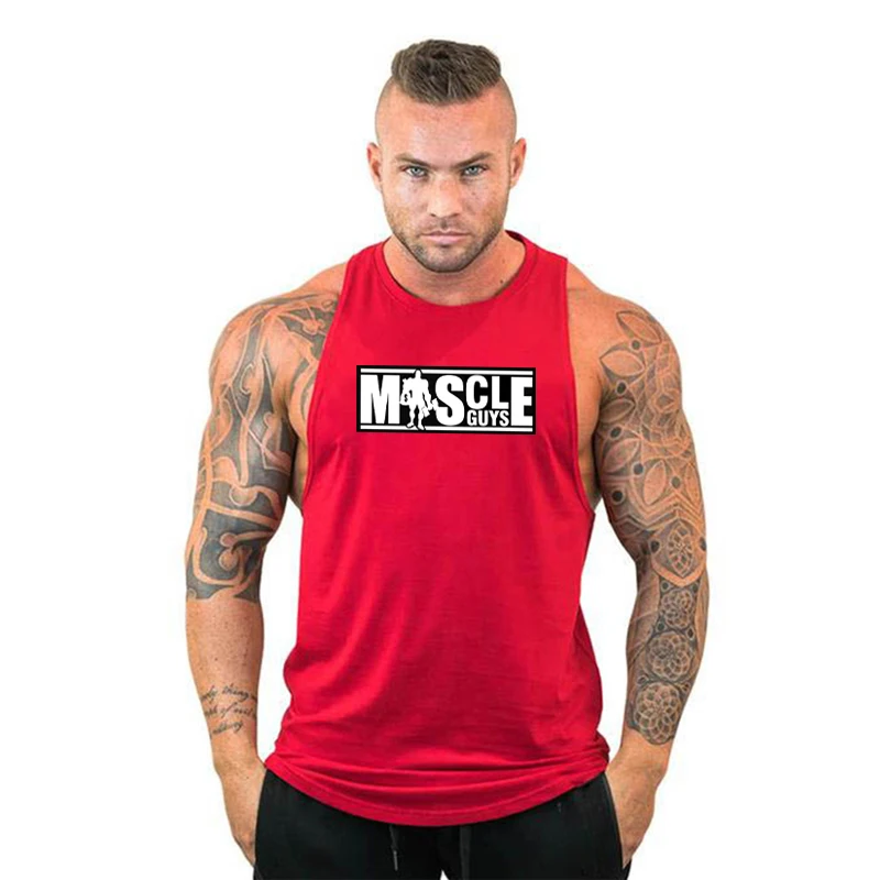 Спортивная брендовая одежда майка мужская мода для тренировок бодибилдинга
