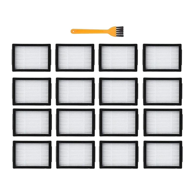 

16 Pack Replacement Filters for IRobot Roomba I and E Series I7 I7+ E5 E6 Vacuum Cleaner Accessories with Cleaning Brush