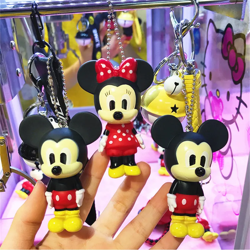 Микки Минни Милая мультяшная фигурка брелок мини аниме для ключей детский с