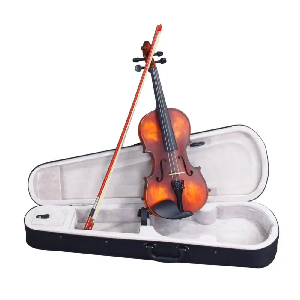 

4/4 Классический чехол для скрипки из массива дерева, бант, струны для скрипки, канифоль, плечевой упор, электронный тюнер, пластиковый плечев...