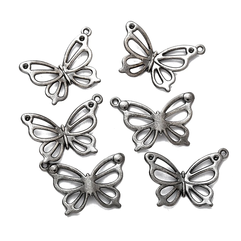 YuenZ 15 шт. новый продукт 6 цветов бабочка ажурные Подвески Ювелирные изделия