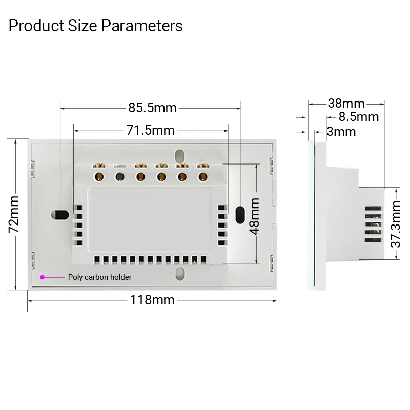 Zigbee Tuya Smart настенный светильник переключатель 1/2/3/4 ряда 2/3Way нам WiFi сенсорный