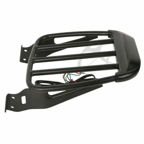 Мотоцикл два вверх багажная стойка с светодиодный свет для Harley Sportster XL 883 1200 2004 2018