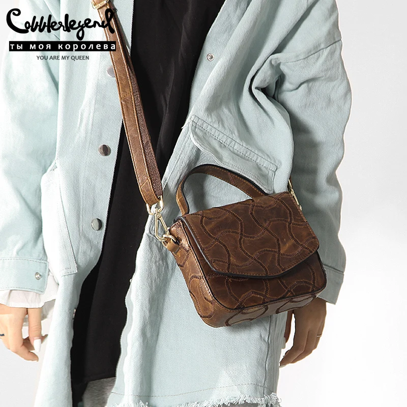 

Cobbler Legend New Genuine Leather Designer Shoulder Crossbody Bag FashionWomen Handbag Lizard Pattern Ladies Small Tote Bags