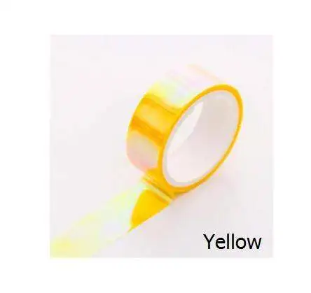 Светло-серый wash tape papel adesivo winterdecoracion japonesa celo de colores Autumn Laser Rainbow pink japan decoration przybory szkolne - Цвет: Светло-серый