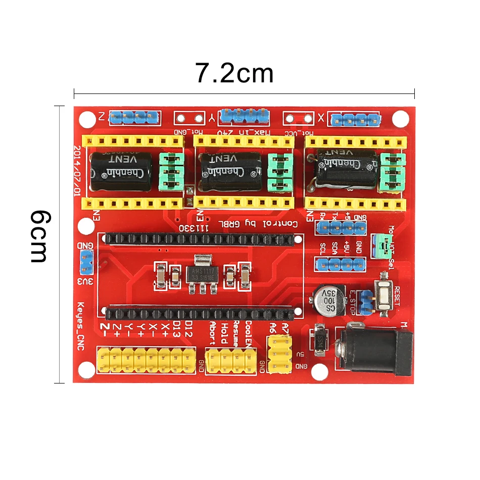 ЧПУ щит V4 V3 гравер 3D принтер расширения плата A4988 Драйвер для Arduino Щит V3|Детали и