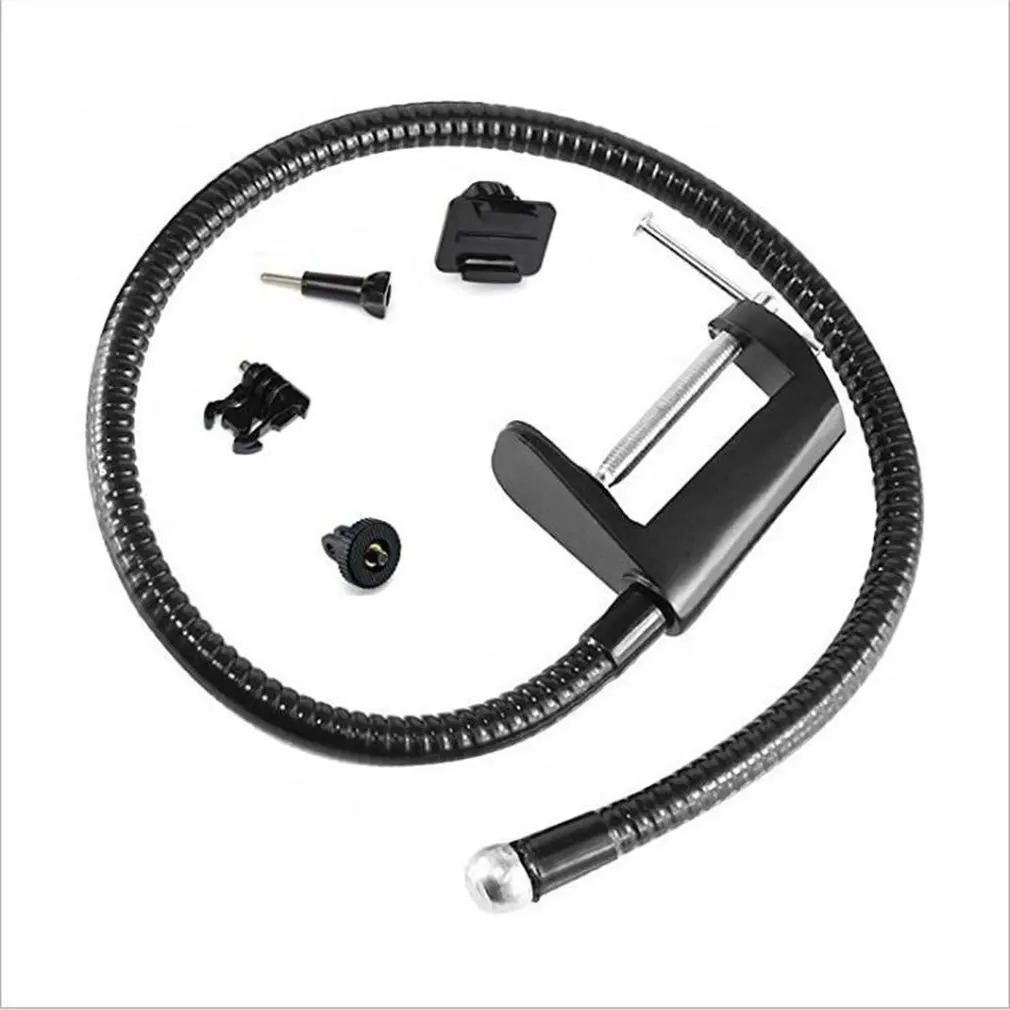 

Flexible Jaw Long Arm Swivel Clamp Clip Mount Holder Stand Camera Desktop Bracket For Gopro Motion Camera