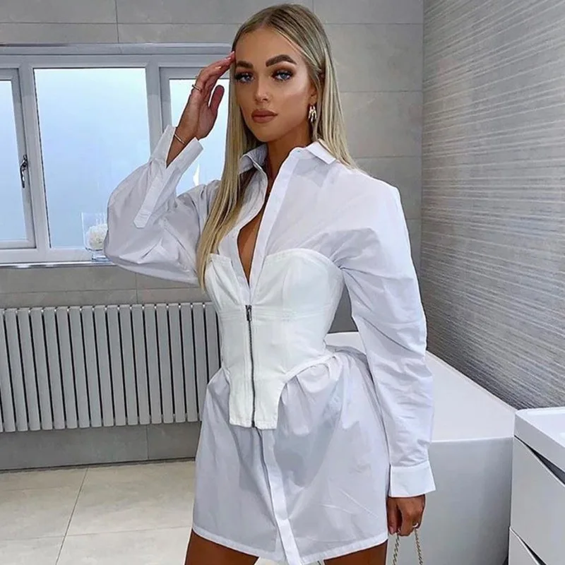 2020 Новая мода молния туника Топ Тонкий женский без рукавов Белый L0317|Майки| |