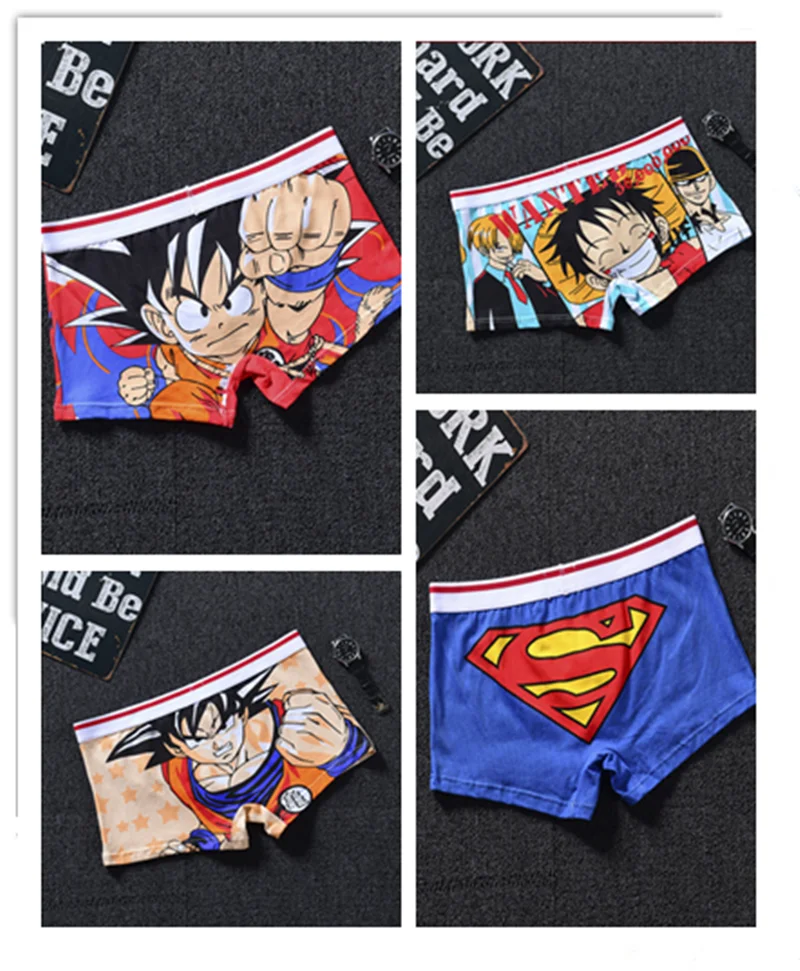 Новые мужские трусы для косплея белье с картинками аниме Son Goku Kakarotto-боксеры