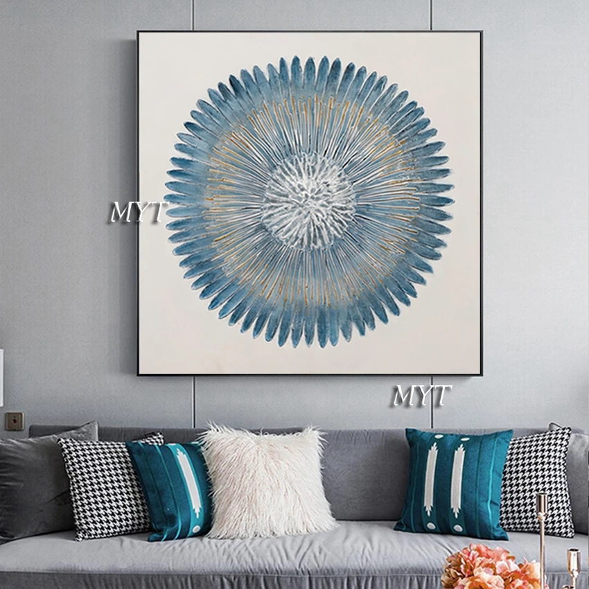 Новое поступление домашний настенный цветочный холст ручной работы абстрактная