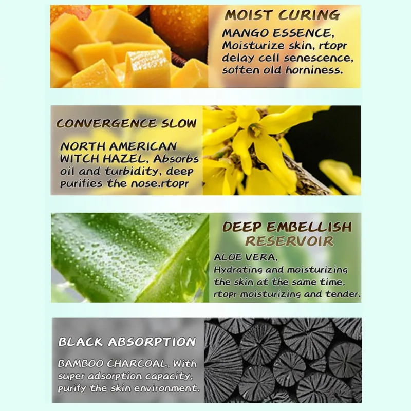 

Hot 2pcs Blackhead Remover Nasal Strips Oil-Control Pore Strip Mask Purify Acne Pore Nose Peel Off New