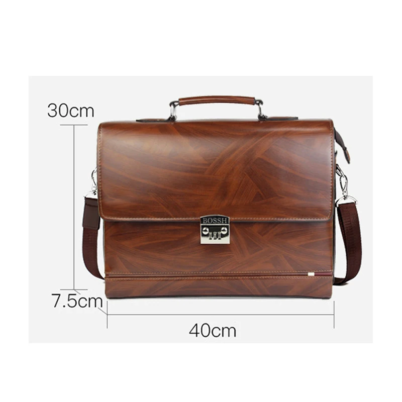 

Business Men's Briefcase Three-digit Combination Lock Shoulder Messenger Bag Large Capacity Multi-pocket High-quality Handbag