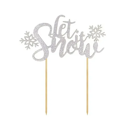 2 шт. хит продаж пусть снег холоден снаружи веселый рождественский капкейк