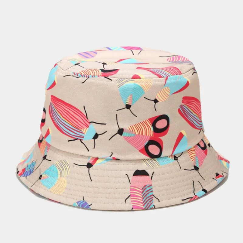 Панама детская летняя с принтом в виде насекомых | Аксессуары для одежды