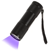 led uv flashlight ultraviolet torch mini 400lm black flashlight counterfeit purple light for fluorescent detection money check