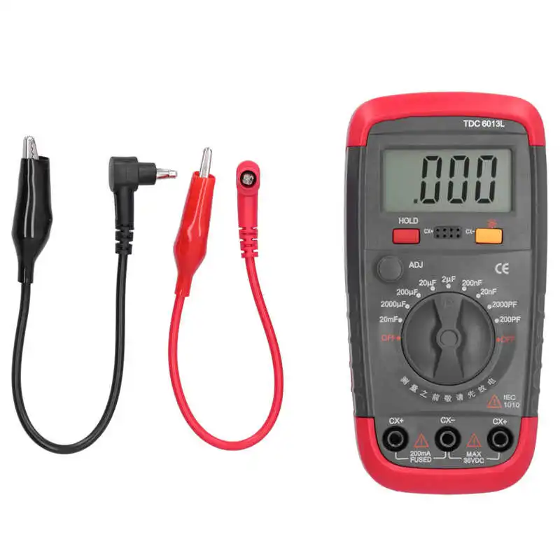 

Портативный цифровой мультиметр, измеритель емкости для выбора конденсатора, TDC6013L