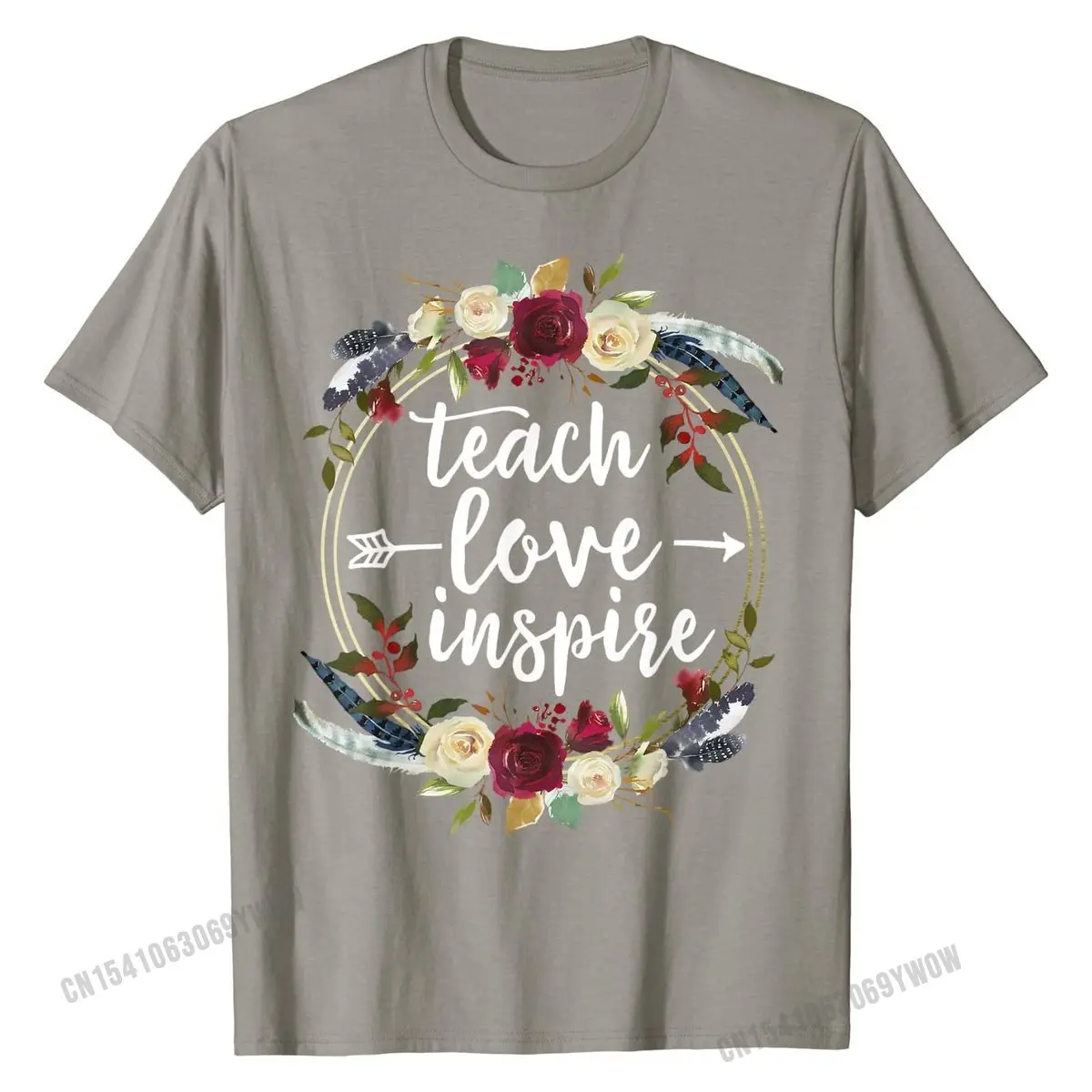 Научите любовь Inspire учитель преподавания удовлетворение день недели футболка