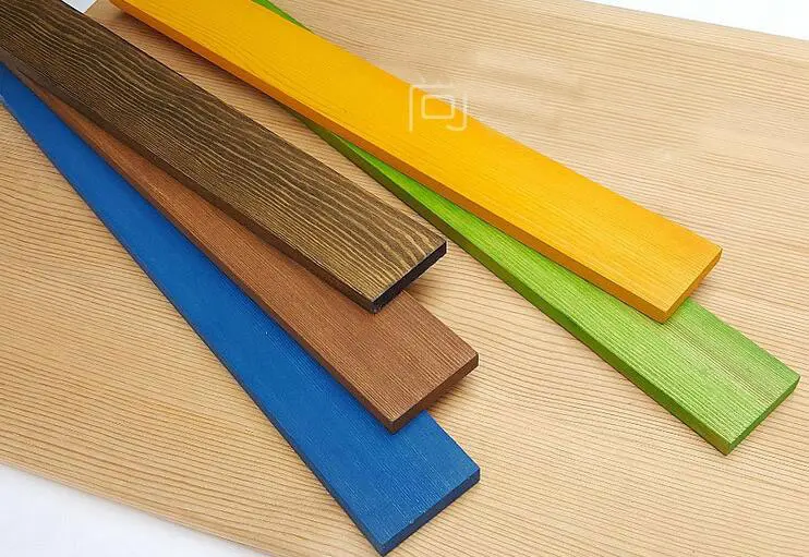

4pcs Thickness:10mm Width:80mm Length:200mm Solid Wood Plank Wall Hook Material School Model