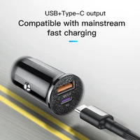 new mini usb 3 0 36w car charger quick charge 4 0 pd fast charging charger for iphone huawei xiaomi mi type c mobile phone
