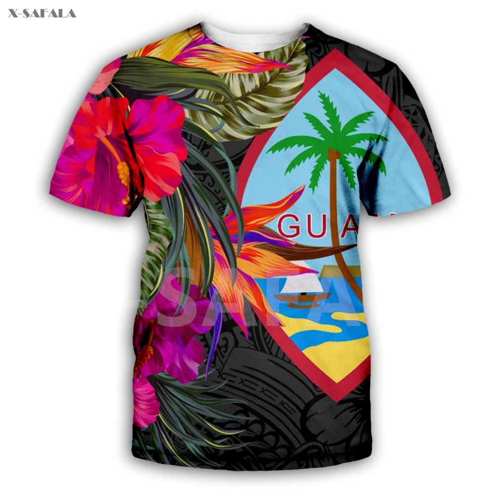 

Polynesian Hawaii Pattern Ombre Tropical 3D Fashion All Over 1 Printed Round Neck T-Shirt Men Women Harajuku Casual Tee