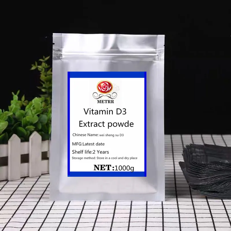 

High-quality Food-Grade Vitamin D3 Extract powder (Cholecalciferol) nutritional supplement to support muscle strength