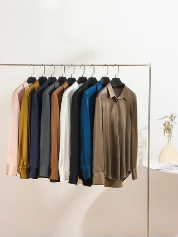 SuyaDream Женская шелковая блузка