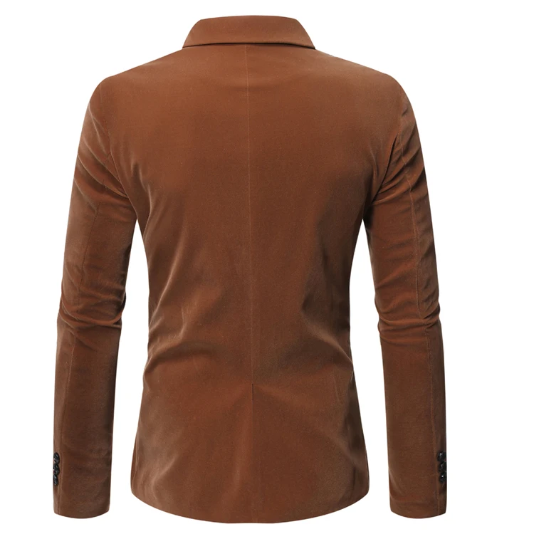 Мужская одежда повседневный мужской костюм, блейзер Masculino Slim Fit на одной пуговице формальный сценический Свадебный костюм блейзеры костюмы куртка плюс размер